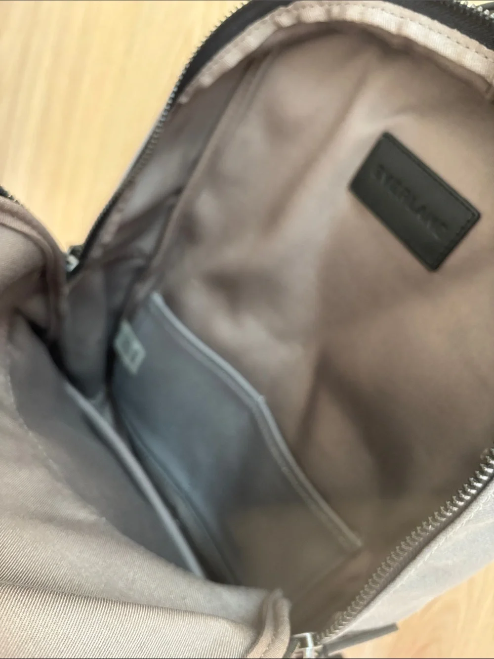 Everlane modern zip backpack
